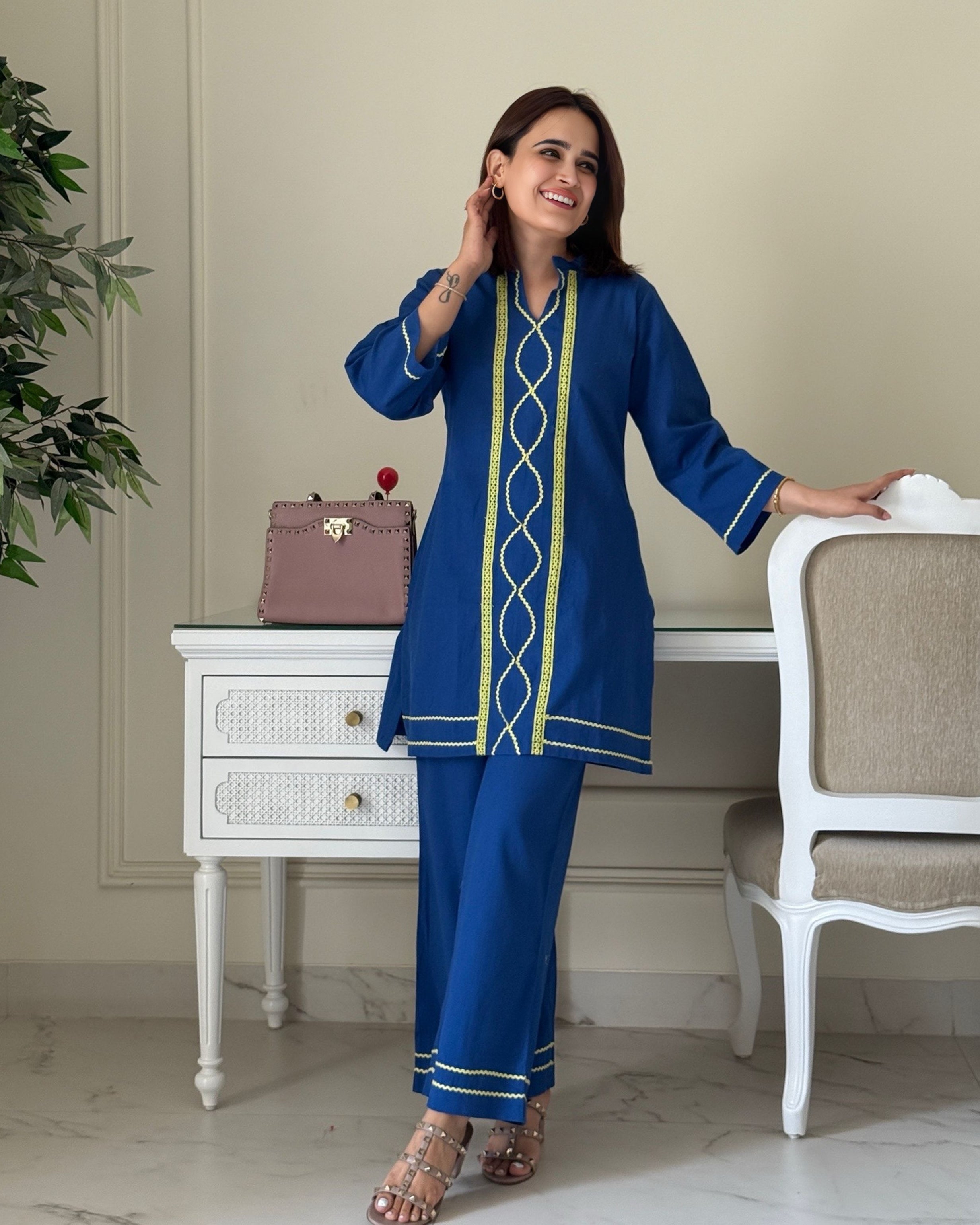 Bare Grace Blue Co-ord Set